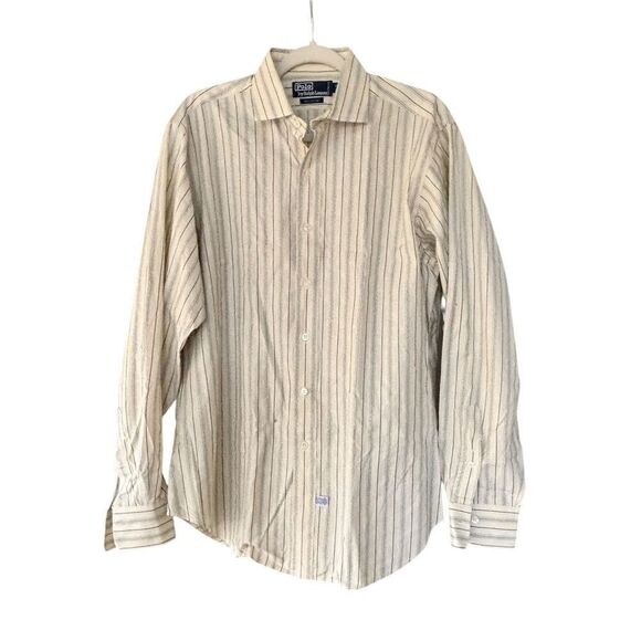 Mens Vintage Polo Ralph Lauren LS Button Down shirt size XL 16 1/2 Western Style - Picture 1 of 6